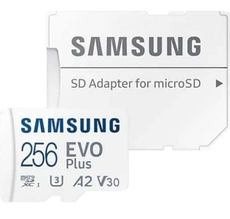 Samsung MicroSDXC 256GB EVO Plus CL10.