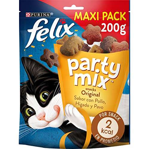 Purina Félix party mix maxi pack gatos, 5 x 200g