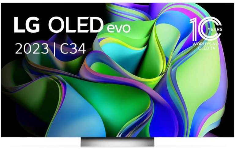 TV OLED EVO 65" LG OLED65C34LA | 120Hz | 4xHDMI 2.1 | Dolby Vision & Atmos+ DTS