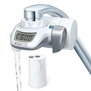 BRITA On Tap sistema de filtración agua para grifo con pantalla LCD digital, agua filtrada de calidad,hasta 600L, incluye 1 filtro de agua