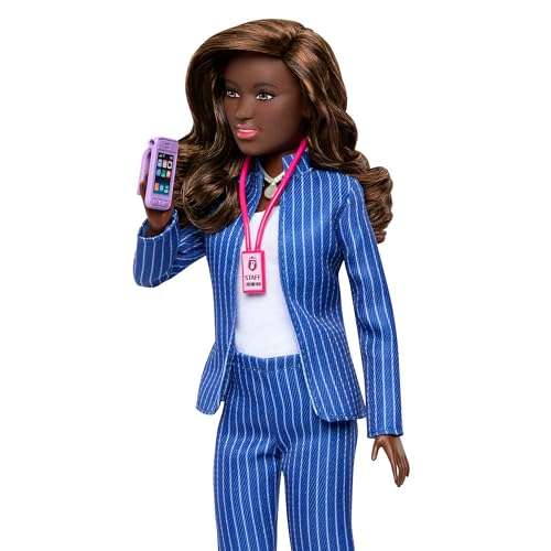 Barbie Pack Mujeres en el Deporte 4 muñecas Profesiones (directora, entrenadora, árbitra y reportera)