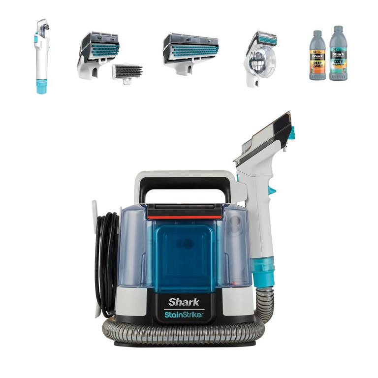 Shark StainStriker PX200EUT limpiatapicerías por 95,90 € | 5 accesorios + kit mascotas + 2 soluciones