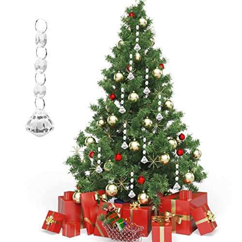 30 Piezas Adornos Acrílicos para árboles de Navidad Colgantes de Cristal Decoraciones