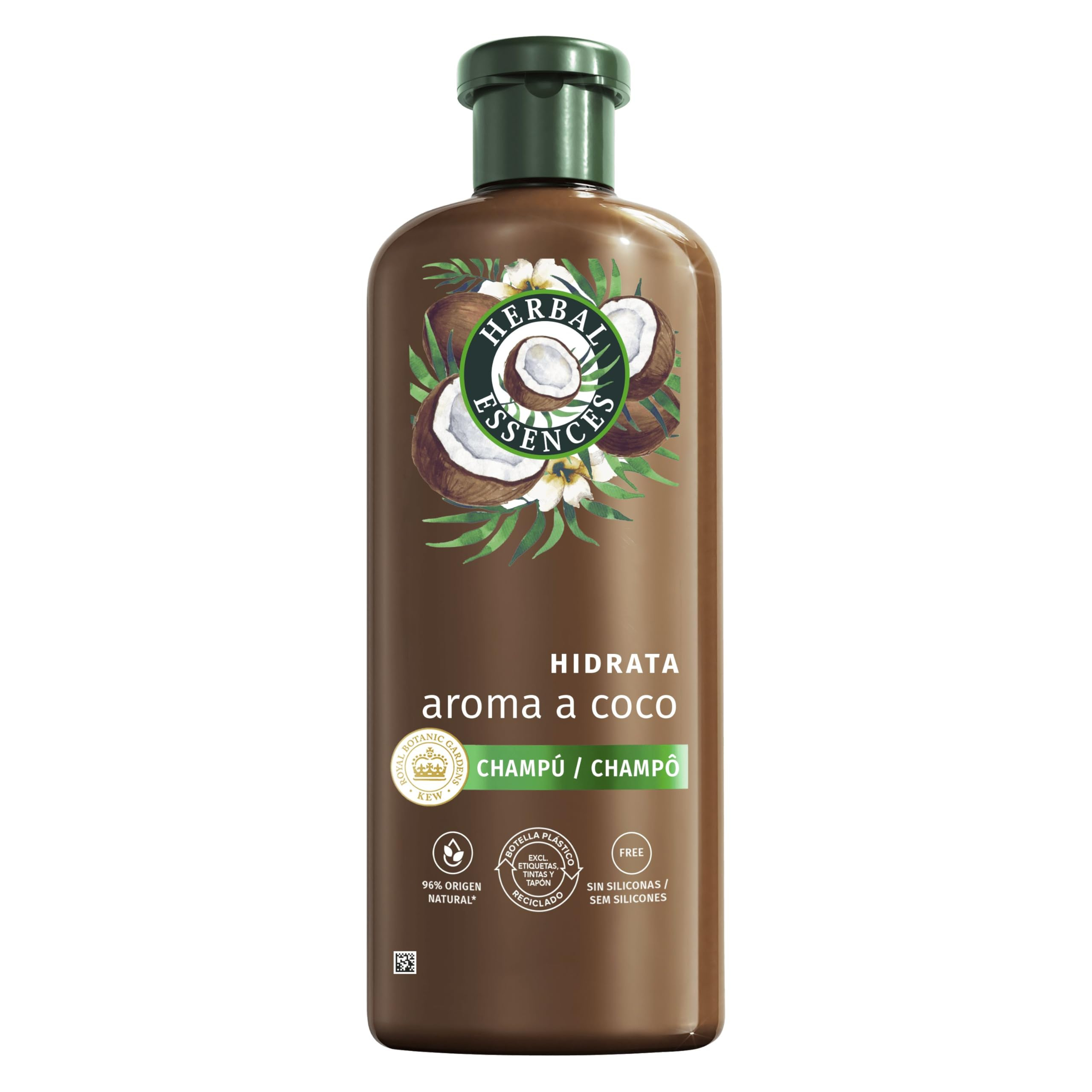 3 x Herbal Essences Champú Hidratante Aroma A Coco 350 ml Para Pelo Muy Seco.
