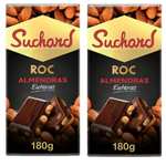 Suchard Roc Chocolate Negro Con Almendras Enteras, 2 x 180 g