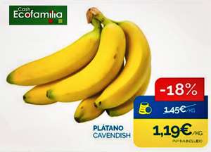 Plátano de Canarias Cavendish a 1,19€ el Kilo