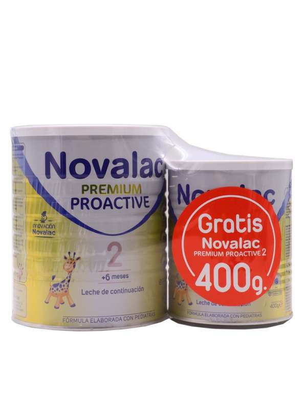 Leche de Continuación Novalac Premium Proactive 2 800 g + GRATIS 400 g