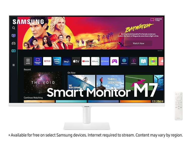 Samsung Smart Monitor 32 pulgadas 4K LS32BM701UUXEN M7