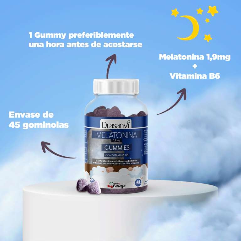Drasanvi Gominolas Melatonina 1,9 mg con vitamina B6 (más barato compra recurrente)