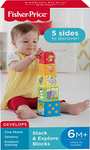 Fisher-Price Bloques apila y descubre, juguete bloques construcción bebé 6+ meses