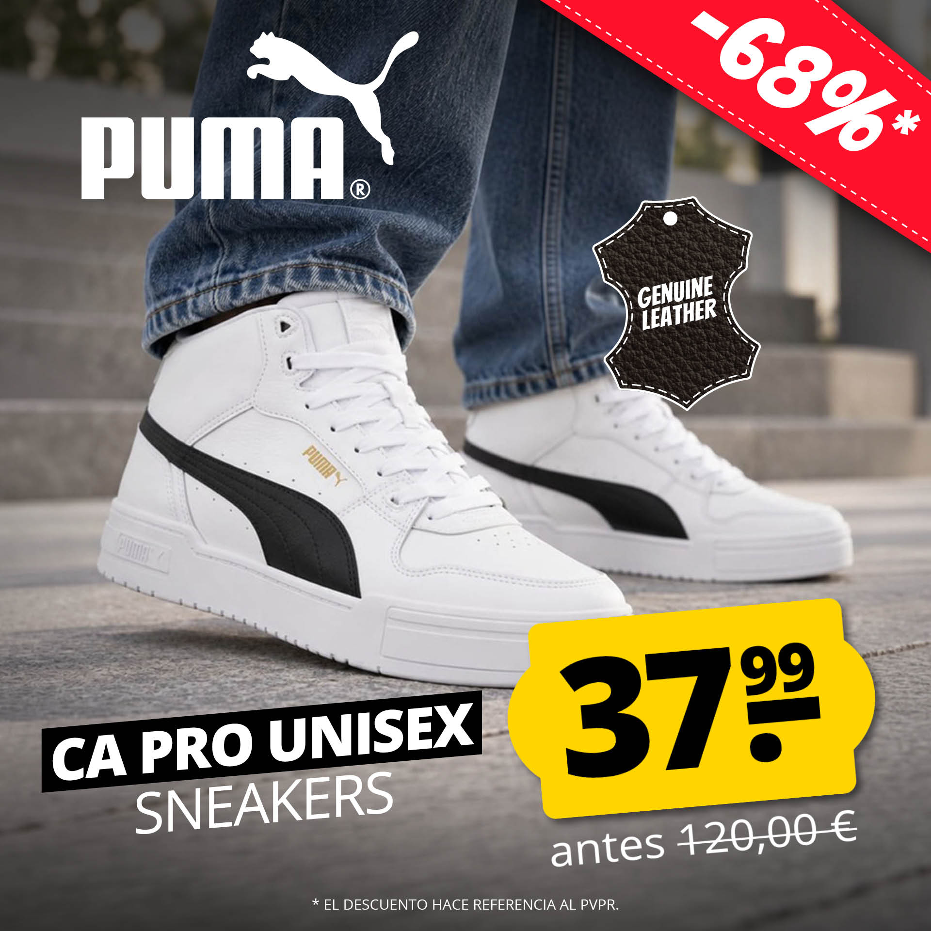 Zapatillas de piel PUMA CA Pro Mid Unisex Leder Sneaker