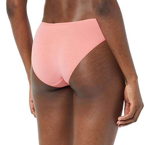Amazon Essentials Braguita Bikini de algodón y Encaje Mujer, Pack de 4. Desde 6,99€