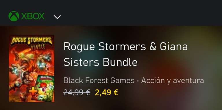 2 juegos Xbox ~ Rogue Stormers & Giana Sisters