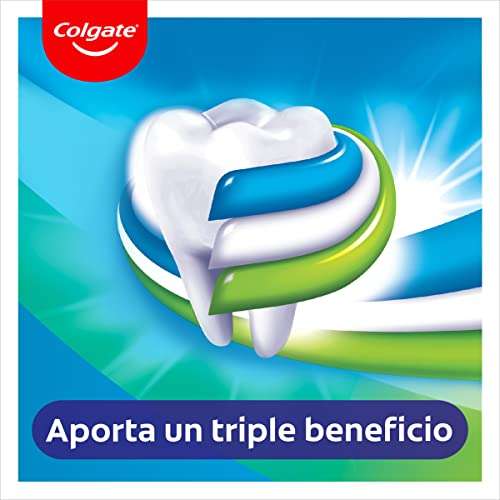 Colgate Triple Acción Pack, Protección Anticaries, Dientes más Blancos, Aliento Fresco (6 Uds x 75ml)