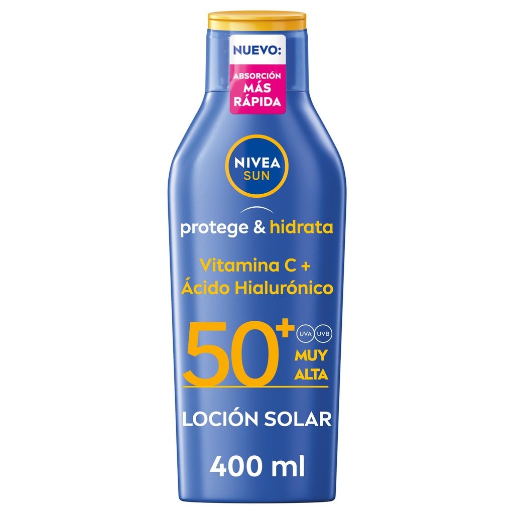 ¡4 Botes! Nivea crema solar 50FP 400ml