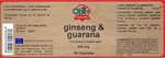 Obire | Ginseng + Guaraná 400 mg | 90 Cápsulas | Ayuda a Aumentar el Rendimiento Físico y Mental | Ayuda a Reducir la Fatiga | Vitalidad