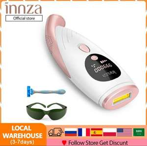Depiladora de luz pulsada INNZA D26 (ilp-multizona-blanco/rosa)