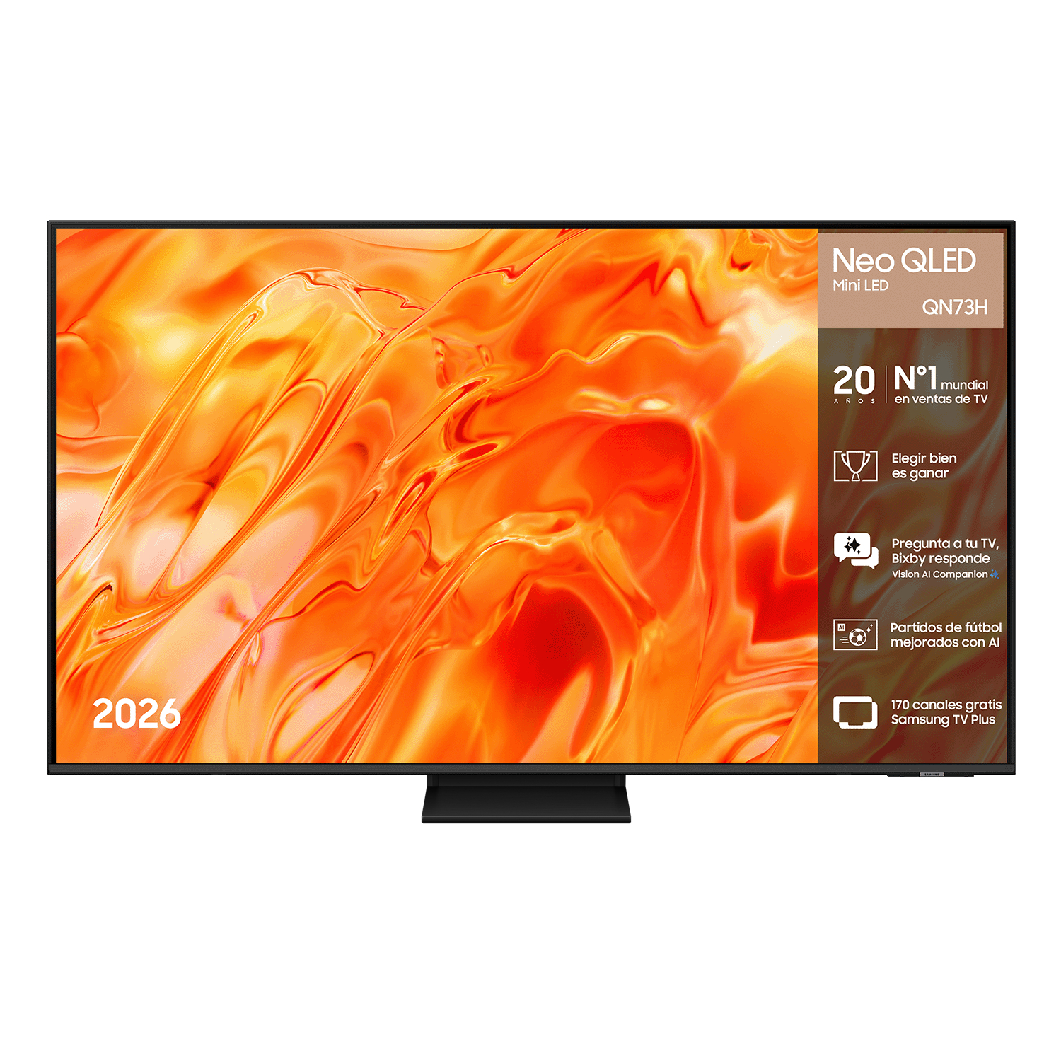 TV 55" Neo QLED QN73H 4K Samsung Vision AI Smart TV (2026) | 43" 381€ - 75" 849€