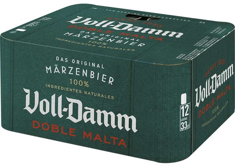 Voll-Damm Cerveza - 4 x (pack de 12) - Total: 48 latas x 33 cl.