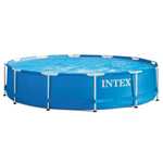 Intex estructura metálica para piscina tubular redonda (ø) 3.66 x (h) 0.76m