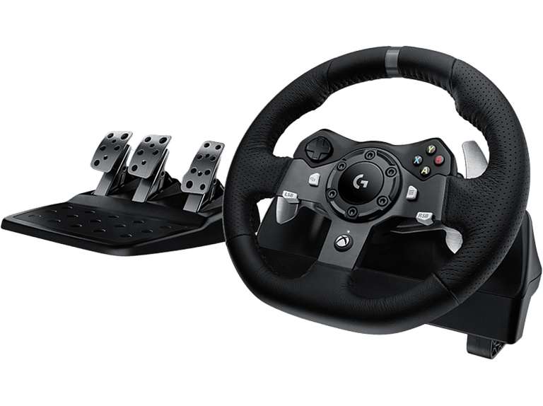 Volante - Logitech G920 Driving Force Racing Wheel, Para Xbox One/PC, Force Feedback, Negro