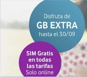 Vodafone Prepago Sin permanencia 50GB x 10€ // 100GB x 15€