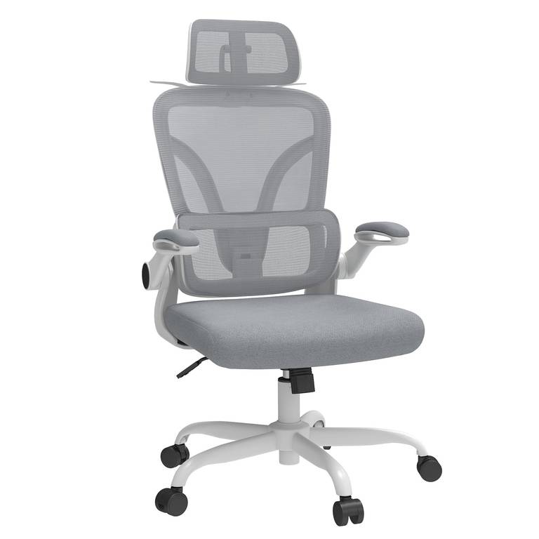 Silla Ergonómica de Oficina con Soporte Lumbar 4D y Reposacabezas 3D