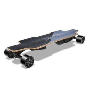 Skateboard eléctrico de cuatro ruedas para adulto, monopatín de doble tracción