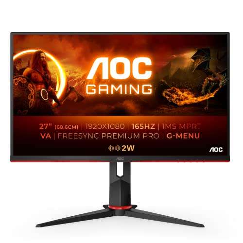 AOC Monitor Gaming 27G2SAE- 27" Full HD, 165Hz