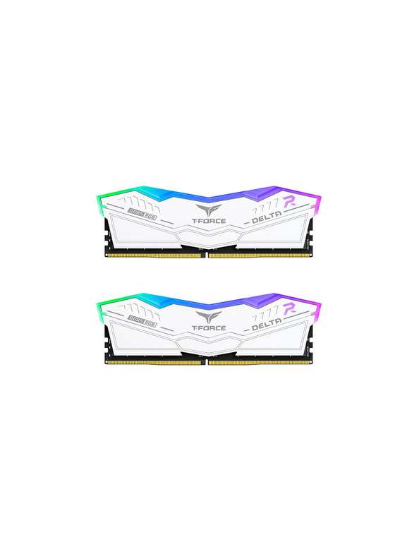 TeamGroup DELTA RGB 32GB (2X16GB) DDR5 6400MHz CL40 Blanca - Memoria RAM