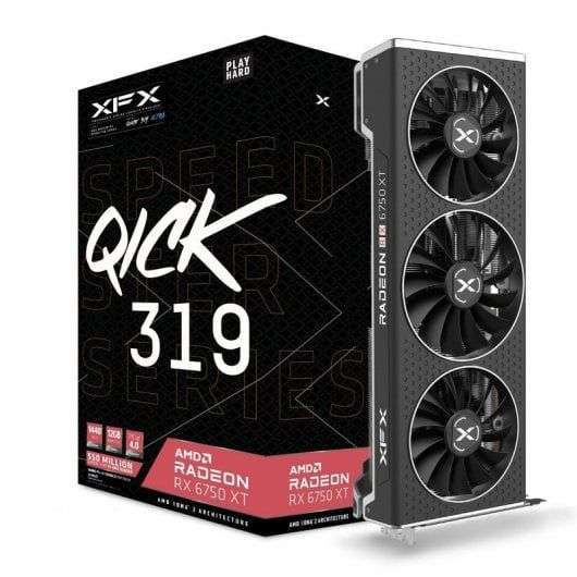 Tarjeta gráfica XFX Speedster QICK319 AMD Radeon RX 6750XT Ultra Gaming 12GB GDDR6 con The Last Of Us Bundle AMD de regalo