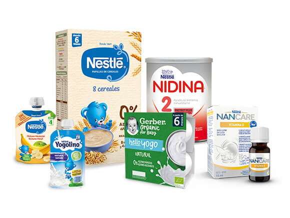 Alimentanción infantil Nestle al 50% de descuento