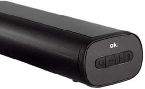 Barra de sonido - OK OCS 50 2.0, Bluetooth, 10W, HDMI + Mando a distancia + cable RCA + soporte pared