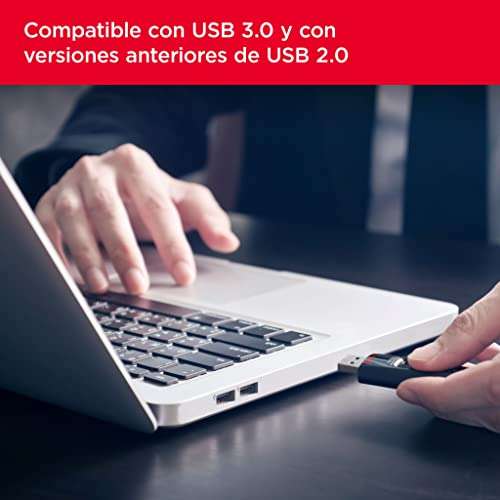 SanDisk Ultra 128 GB, USB 3.0 flash drive, with up to 130 MB/s read speed, Black
