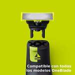Philips OneBlade 3 Cuchillas de Recambio de Acero Inoxidable compatibles con todas las Maquinillas de Afeitar Eléctricas