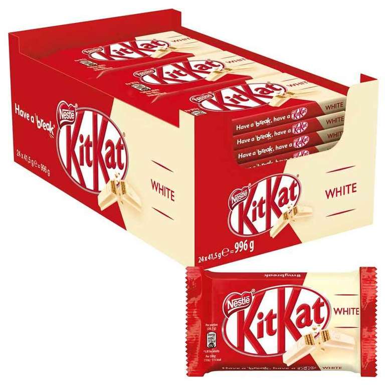 Kit Kat white - Estuche con 24 paquetes de 41,5 gr