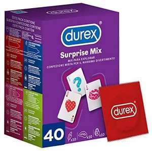 Durex Preservativos Mixtos Surprise Me - 40 Condones (c.r. 17,09€)