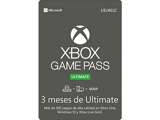 Tarjeta - Xbox GamePass Ultimate 3 meses (Formato físico)