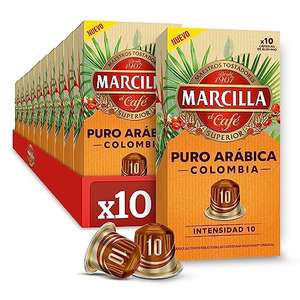 100 Cápsulas Compatibles Nespresso - Marcilla Café Puro Arábica Colombia