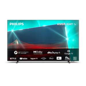 TV OLED 65" Philips 65OLED718/12 - 2x HDMI 2.1 | 4K@120Hz, GoogleTV, Ambilight 3 lados, Dolby Vision/Atmos 40W, DTS Play-Fi