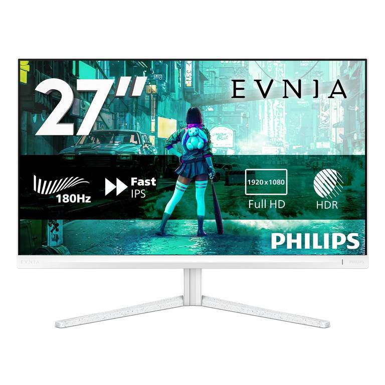 Philips EVNIA 27M2N3201A, 27″ FHD, WLED, 180Hz, Fast IPS, 1 ms GtG, HDR10, Adaptive Sync., G-Sync Compat., 2xHDMI 2.0, 1xDP 1.4