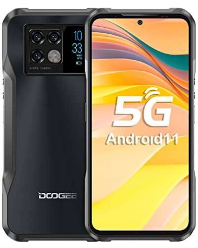 DOOGEE V20 Movil Antigolpes 5G, 6.43”FHD AMOLED 2K 8GB+256GB