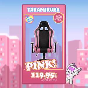 Silla gaming Newskill Takamikura con envío gratuito en color rosa