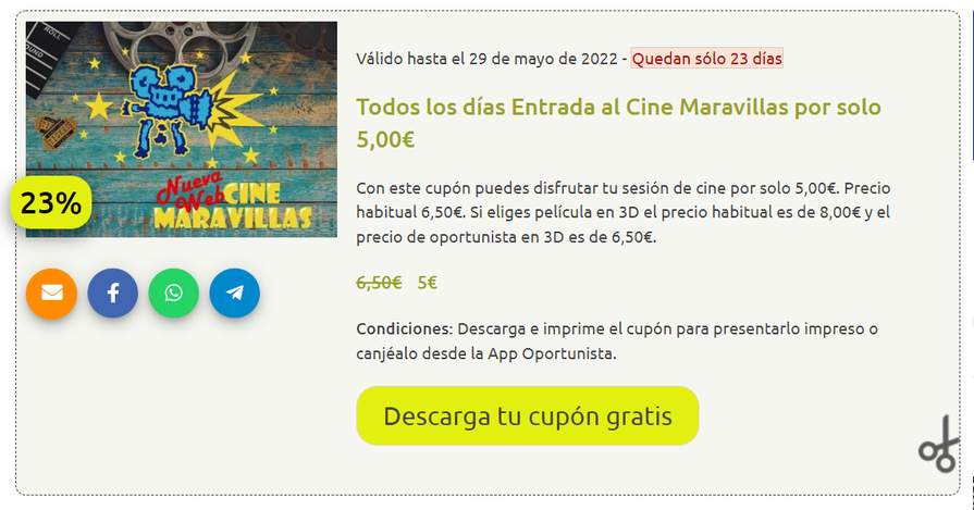 Cine Maravillas (Calle San Miguel, 5 [Teruel]) » Chollometro