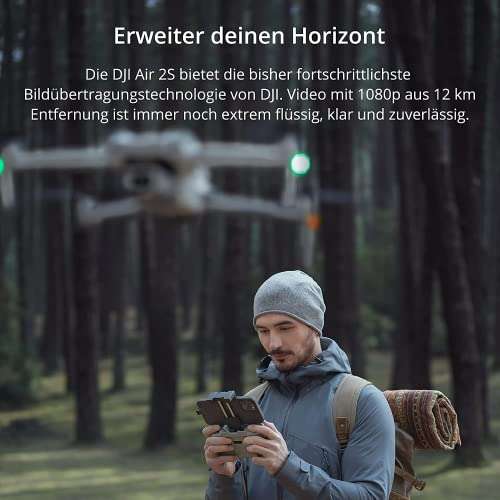 DJI Air 2S- Drone, Quadcopter, 3 Ejes, Vídeo 5.4K, Sensor CMOS de 1", Detección de obstáculos en 4 direcciones, (precio al tramitar)