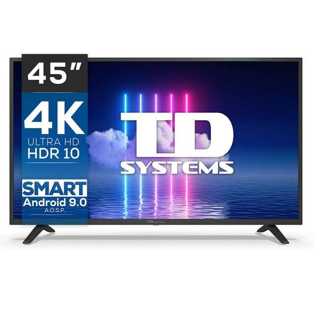 TD SYSTEMS TV LED 113 cm (45") TD Systems K45DLJ12US 4K HDR, Smart TV, HbbTV.