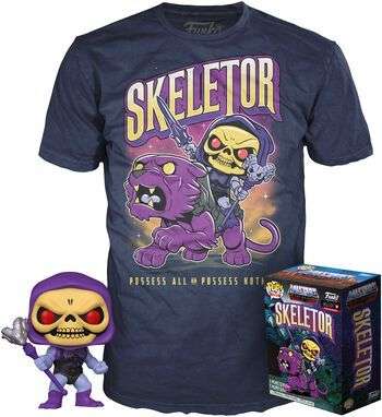 FUNKO POP Skeletor - POP! & Camiseta (Glow in the Dark)