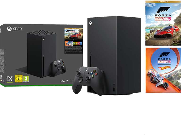 Consola - Microsoft Xbox Series X + Juego Forza Horizon 5 Premium Eldition, 1 TB SSD