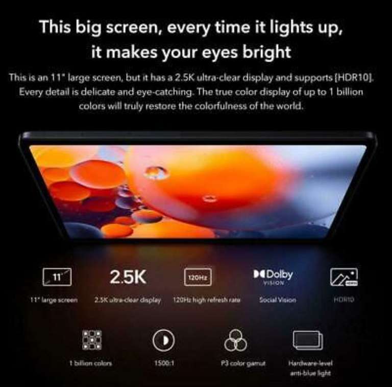 Xiaomi Mi Pad 5 6GB 128GB Tablet Display 120Hz 8720mAh Snapdragon 860 Global