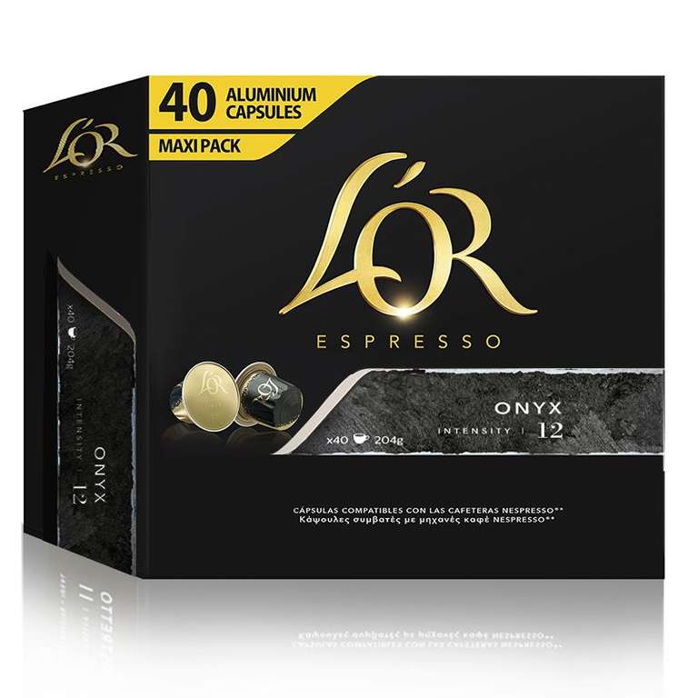 ONYX L'OR, 40 Cápsulas Maxi Pack compatibles nespresso
